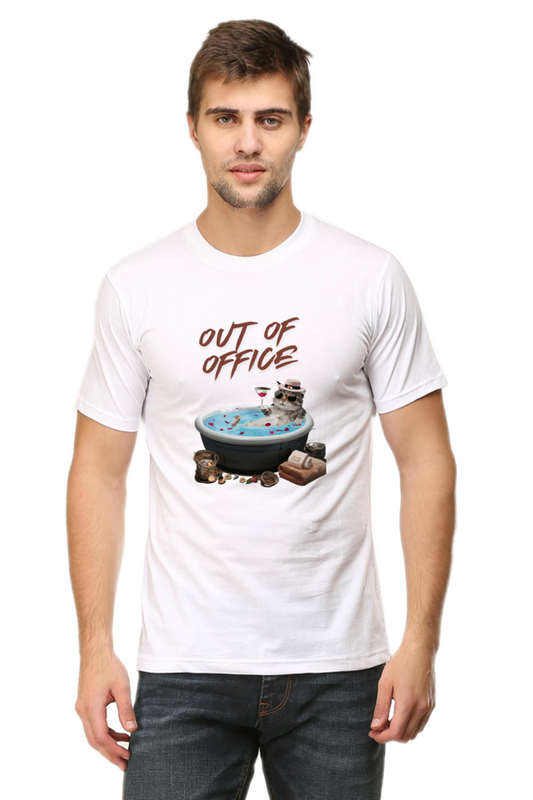 Out Of Office: Corporate Mazdoor Classic Round Neck T-Shirt
