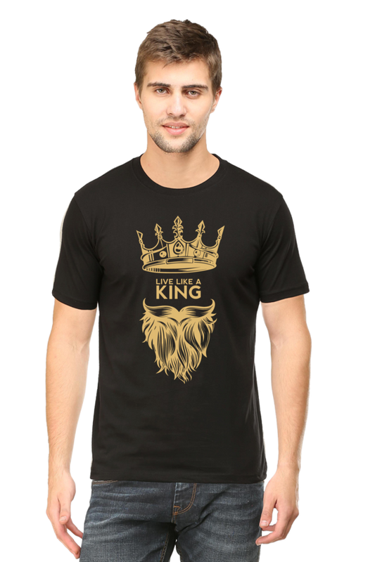 Live like a King: Corporate Mazdoor Classic Round Neck T-Shirt